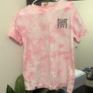 Dutch Bros Pink Tie Dye Short Sleeve